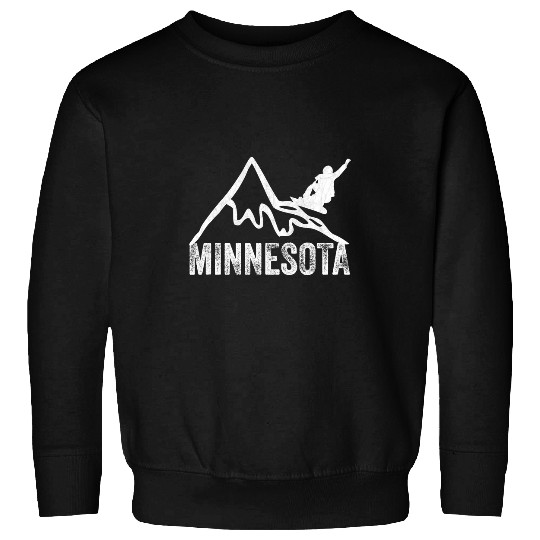Skiing Ski Snowboarding Minnesota Classic Minnesota Cool Snowboarders Sweatshirts