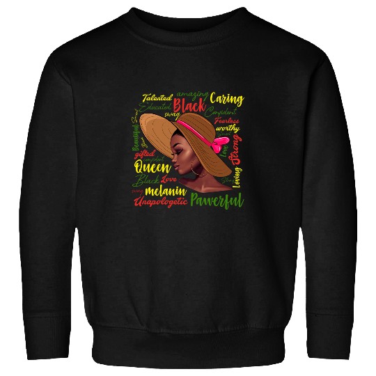 African American Ladies Juneteenth African Black History Sweatshirts