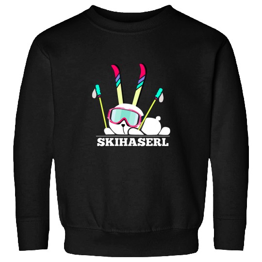 Skiing Ski Funny Skiing Apreski Rabbits Sweatshirts