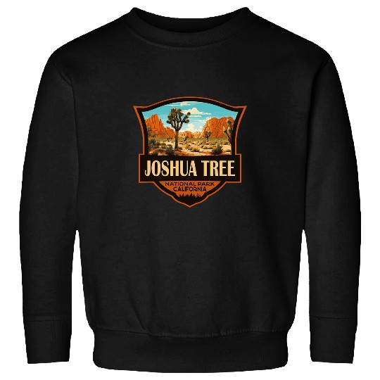 Joshua Tree National Park Illustration Retro Badge Sweatshirts