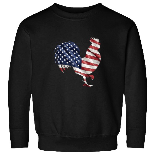 Chicken Lover farmer 4th of july farmer patriotic chicken farmer Sweatshirts