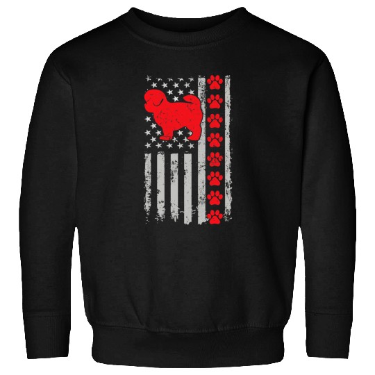 Fireman Firefighter bests Firefighter Peekapoo Mom Dad Ever US Flag Dog Paws Firemen Sweatshirts