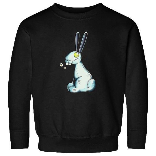 Rabbits Blue Rabbit I Rabbit Fun Animal Print Sweatshirts