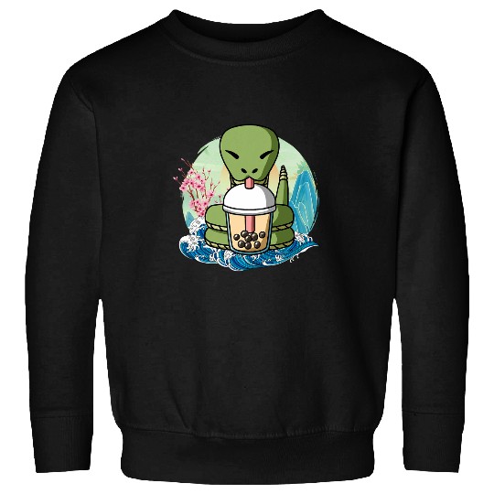 Boba Tea Year of the Snake Chinese New Year Zodiac Zen Wave Sweatshirts