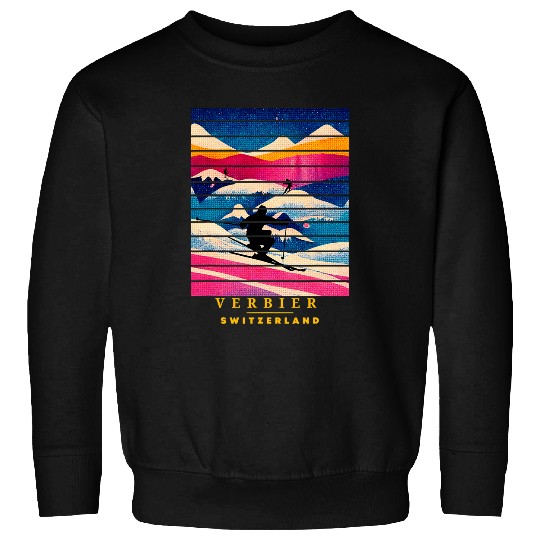 Skiing Ski and Apres Ski Winter Sports Verbier Switzerland Sweatshirts