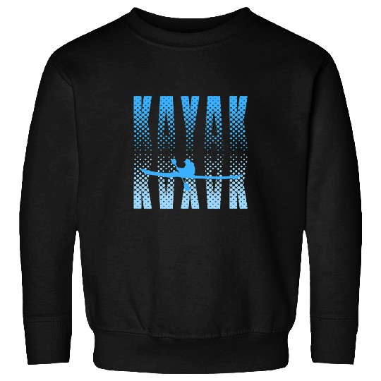 Fishing Kayak Paddle River Fishing Summer Kayaking Canoeing Outdoor Fisher Sweatshirts