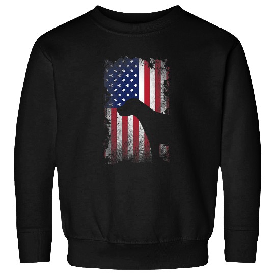 Patriotic Foxhound American Flag Cool Dog Lover Sweatshirts