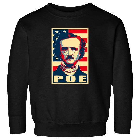 Edgar Allan Poe American Propaganda Pop Art Sweatshirts