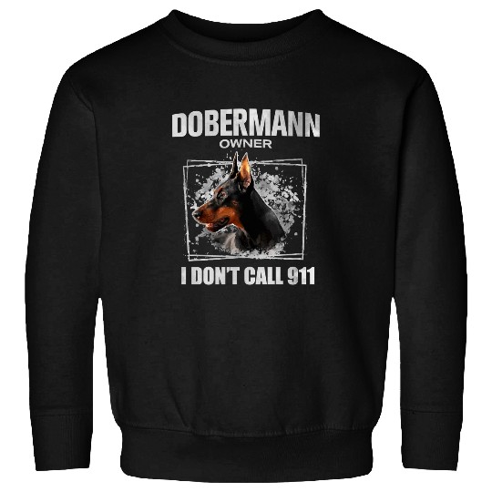Dog Doberman PinscherDobermann puppy animal fun Sweatshirts
