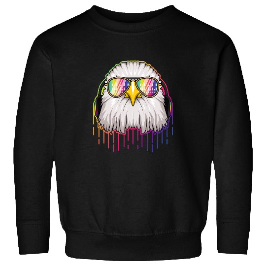 Music Bald Eagle Dj With Headphones Musical Lovers 414 Sweatshirts