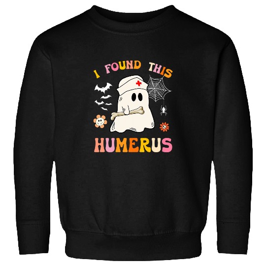 I found this humerus Groovy nurses Halloween Costume Sweatshirts