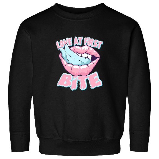 Love At First Bite Vampire Halloween Pastel Gothic Occult 211 Sweatshirts