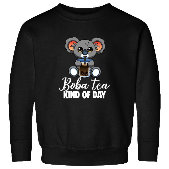 Funny Bear Boba Tea Kind Of Day Koala Boba Funny Men Boba Tea1 Cute Bears Sweatshirts