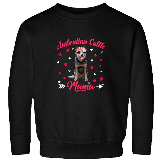 Cute Australian Cattle Mama Dog Mom Dog Lover Mothers Day Sweatshirts
