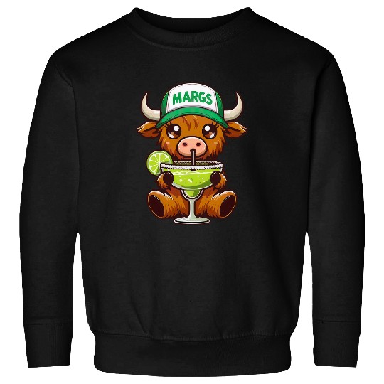 Funny Cow in Margarita Trucker Hat Cinco De Mayo Sweatshirts