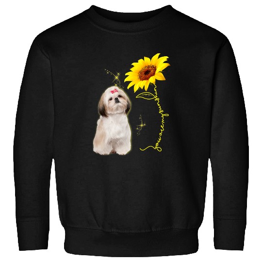 You Are My Sunshine Sunflower Shih Tzu Lover Sweatshirts