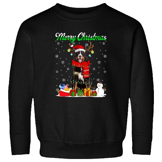 Christmas Bernese Mountain Dog xmass Dog Lover Fur Parents Sweatshirts