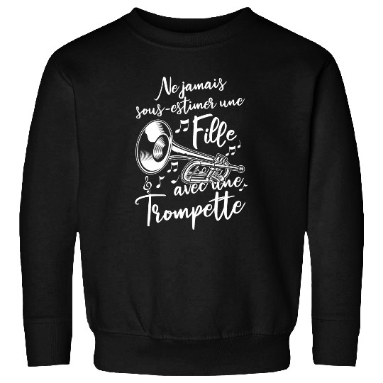 Trumpet Lover Girl wind instrument with trumpet Sweatshirts