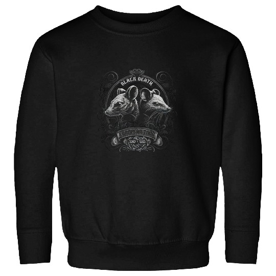 Black Death European Tour Funny History Goth Sweatshirts