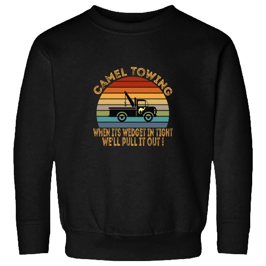 Camel Towing Funny Retro Trucker Sweatshirts