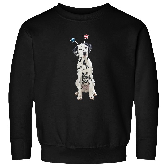 Dalmatian 4th Of July Dog Dalmatians Dog Sweatshirts