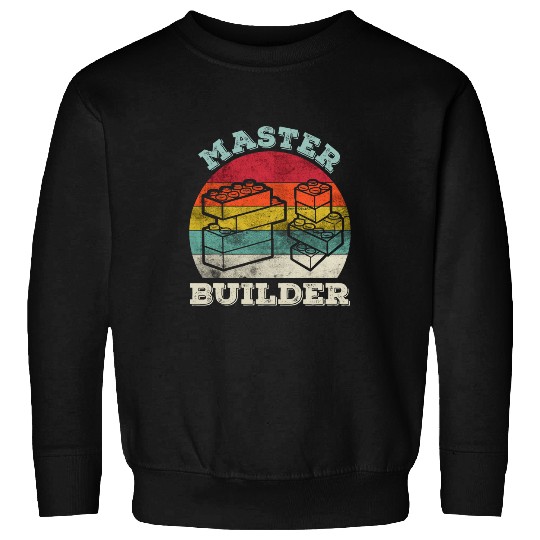 Cool Master Builder Blocks Brick Builder Kids 6 Sweatshirts