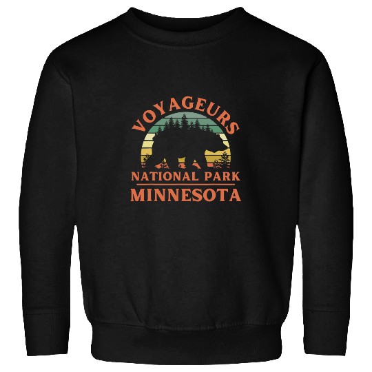 Funny Bear Voyageurs National Park Minnesota Bear Nature Hiking Cute Bears Sweatshirts