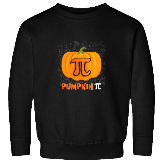 Pumpkin Pi Math  Funny Halloween Math Teacher Student Sweatshirts