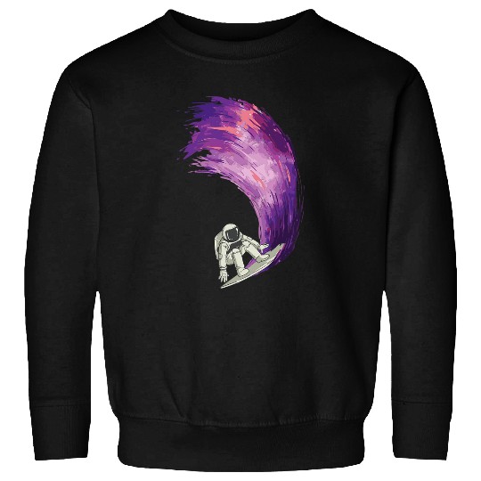 Surf Life Space Surfer Hang Loose Funny Surfing Design Great Surfer Sweatshirts