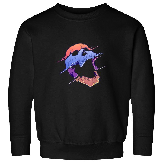 Skeletons Skulls psychedelics Melting Skull Magic Mushroom Trippy Rave EDM 55 Skull Sweatshirts