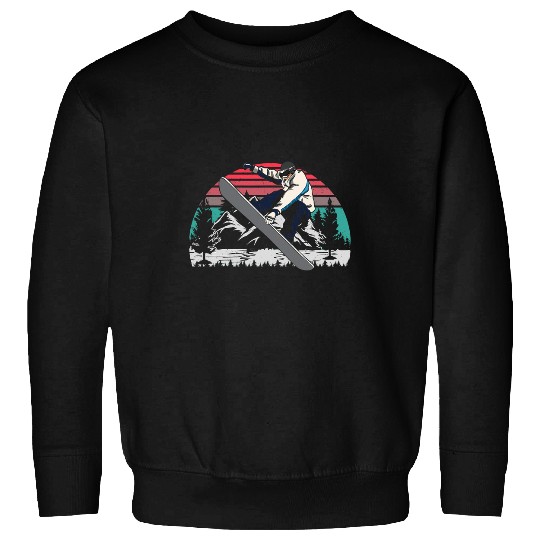 Skiing Ski vintages Snowboard Snowboarding Lover Winter Sports Sweatshirts