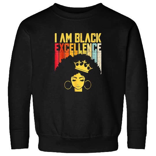 Retro vintages Black Excellence African Pride History Month Sweatshirts