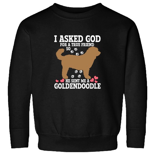 Goldendoodle Womens Goldendoodle Dog Christian Doodle Mom Gift Doodle Dog Sweatshirts