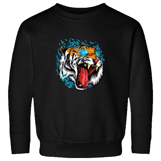 Tiger Gift Cool Pastel Goth Aesthetic Bad Tiger Evil Spirit Animal 237 Sweatshirts