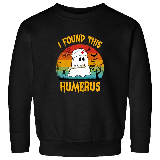I found this humerus nurses Retro Halloween Costume Sweatshirts