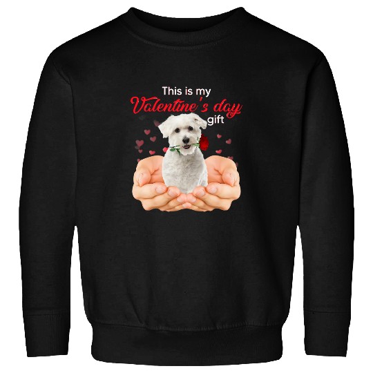 Cute Coton De Tulear This Is My Valentines Day Pajama Sweatshirts