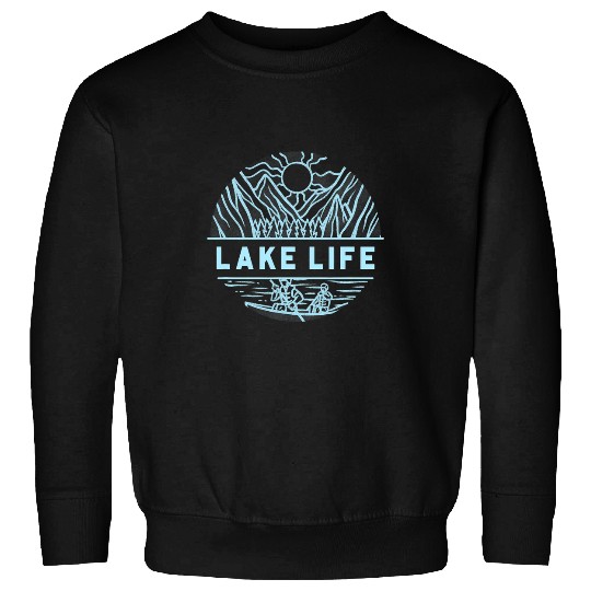 Swimming Pool Lake Day Lake Life Boating and Swimming Mens Womens Sweatshirts