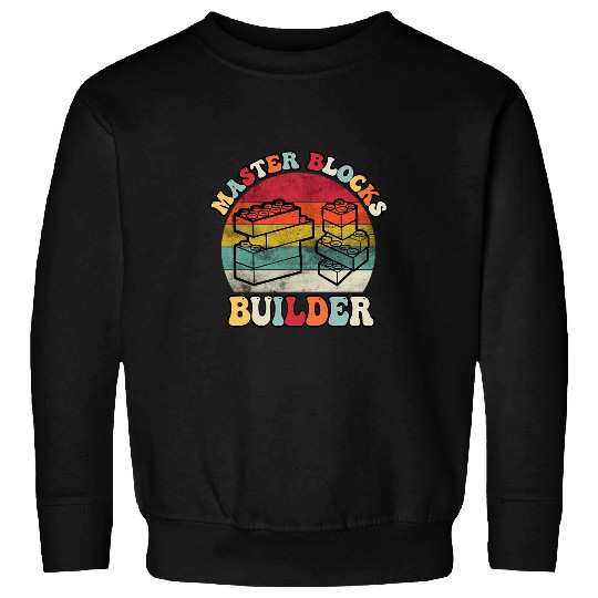 Cool Master Builder Blocks Brick Builder Kids 5 Sweatshirts