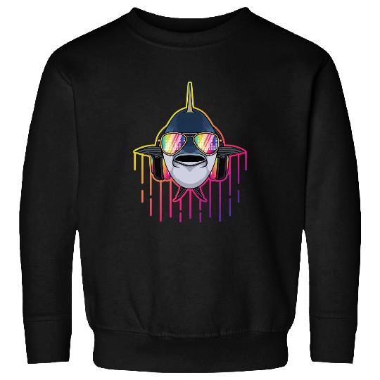 Music Tuna Fish Dj With Headphones Musical Tuna Fish Lovers 421 Sweatshirts