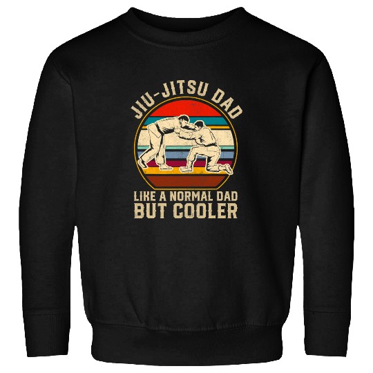 Retro JiuJitsu Dad Men Brazilian Jui Jitsu Lover BJJ father Sweatshirts