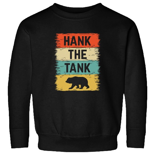 Funny Bear Retro Hank The Tank Bear Lake Tahoe californias Black Cute Bears Sweatshirts