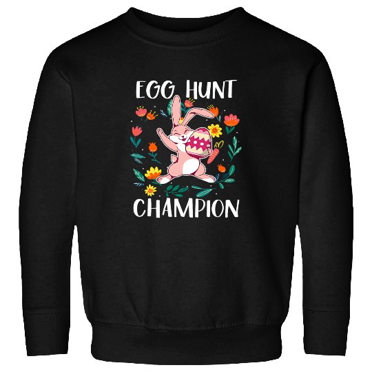 Rabbits Egg Hunt Champion Design For Rabbit And Easter Lovers Sweatshirts