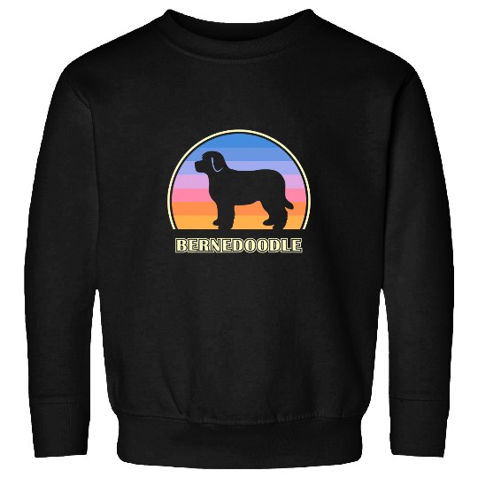 Bernedoodle vintages Sunset Dog Sweatshirts
