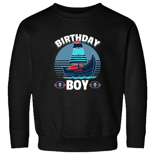 Pirate Birthday Boy Kids Toddler Sweatshirts