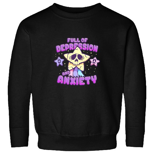 Mental Health Warrior Full of Depression and anxietys Star Mental Health Awareness 437 Sweatshirts