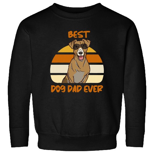 Dog Vizsla bests Dog Dad Ever Fathers Day Vizsla Pet Puppy Dog Breed Sweatshirts