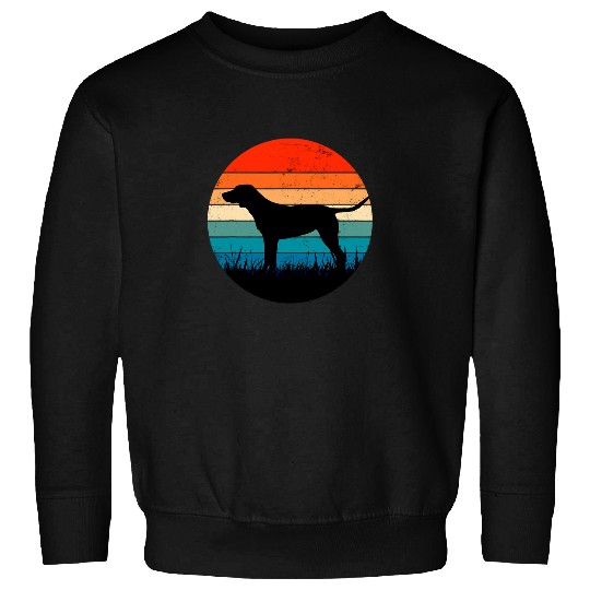 Labrador Lab Dog Circular Retro Labrador Owner Golden Black Lab Dad Mom Sweatshirts