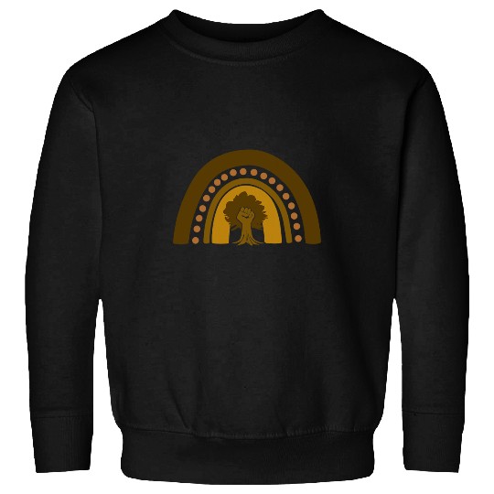 Black History Month BHM Afrocentric Power Fist Sweatshirts