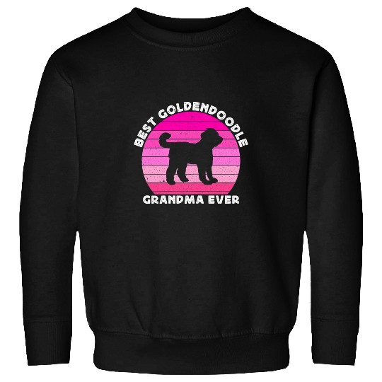 Goldendoodle Womens Goldendoodle Grandma For Women Ladies Doodle Dog Nana Funny Doodle Dog Sweatshirts