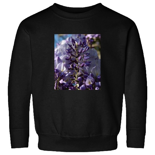 Purple And Lilac Buds Of Blooming Wisteria Photograph Sweatshirts